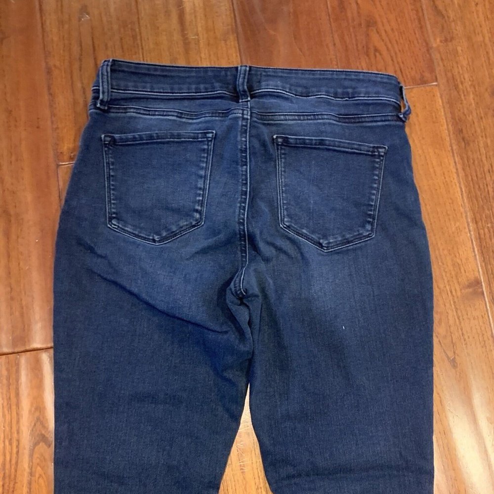 NYDJ Ami Jeans Size 10 Studded Seam High Rise Blue Lift Tuck Skinny Legging USA - Picture 7 of 7
